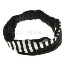 Black Stripe Headwrap