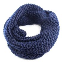 Navy Blue Chunky Knitted Snood