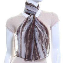 Abstract Vertical Stripes Chiffon Scarf
