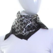 Abstract Rings Square Satin Scarf