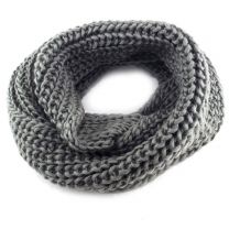 Grey Chunky Knitted Snood