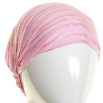 3in1 Pink Gold Stripes Headwrap