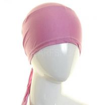 Lavender Pink Al Amira Tie Back Hijab Bonnet