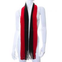 Red Assorted Stripes Knitted Winter Scarf