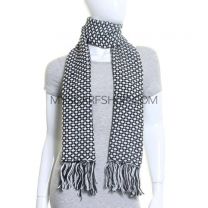Black and White Winter Scarf