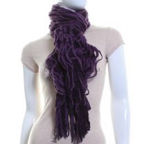 Knitted Web Scarf (Purple)