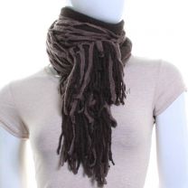 Knitted Web Scarf (Brown)
