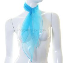 Turquoise Sheer Square Scarf