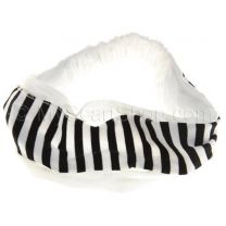 White Stripes Cotton Headwrap