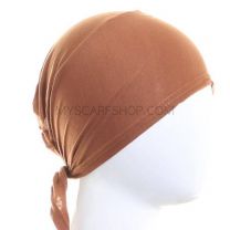 Tan Al Amira Tie Back Hijab Bonnet