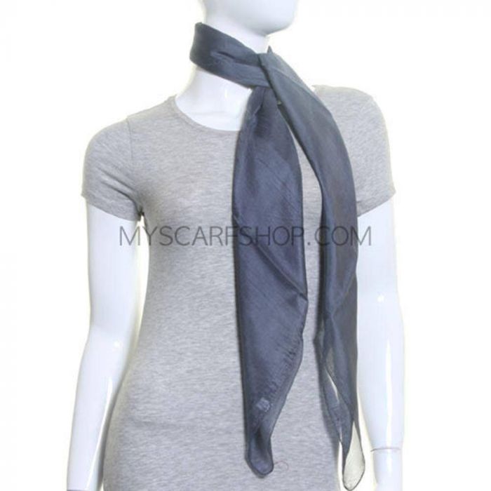 square scarf grey