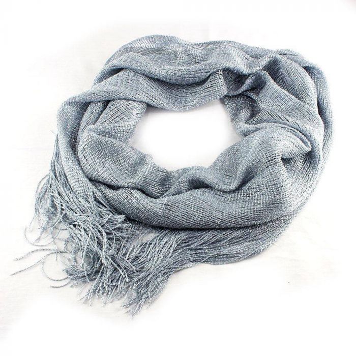 silver scarf